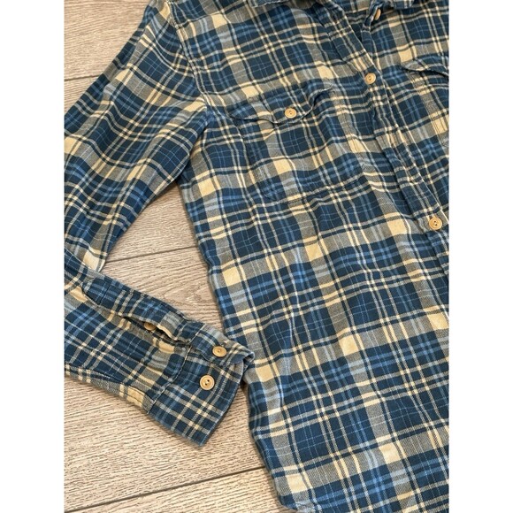 Vtg CC Filson Plaid Flannel Mens Size L Button Front Shirt Long Sleeve Green - Picture 2 of 8